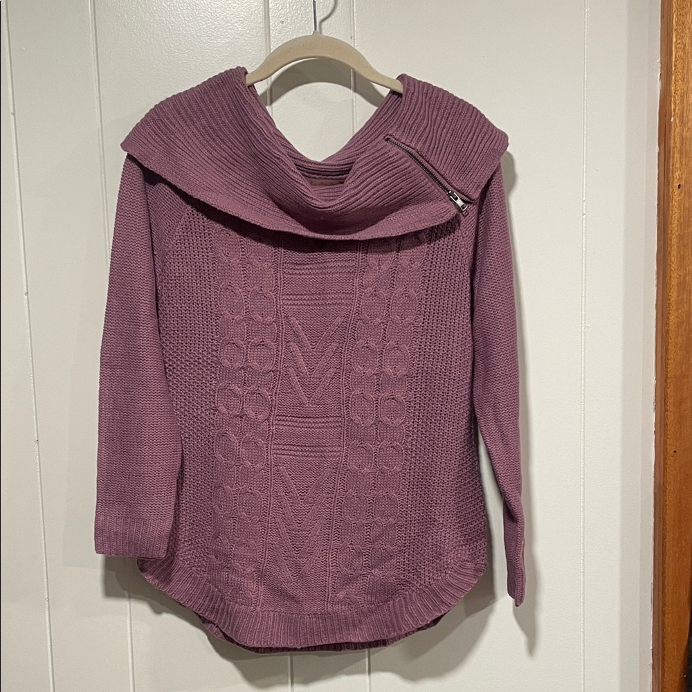 Dry Goods Plum Cowl Neck Sweater